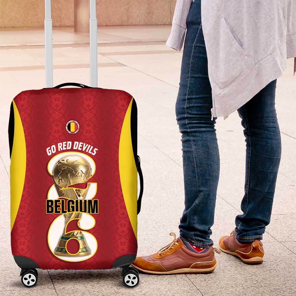 Belgium Football Luggage Cover 2026 Go De Rode Duivels - Wonder Print Shop