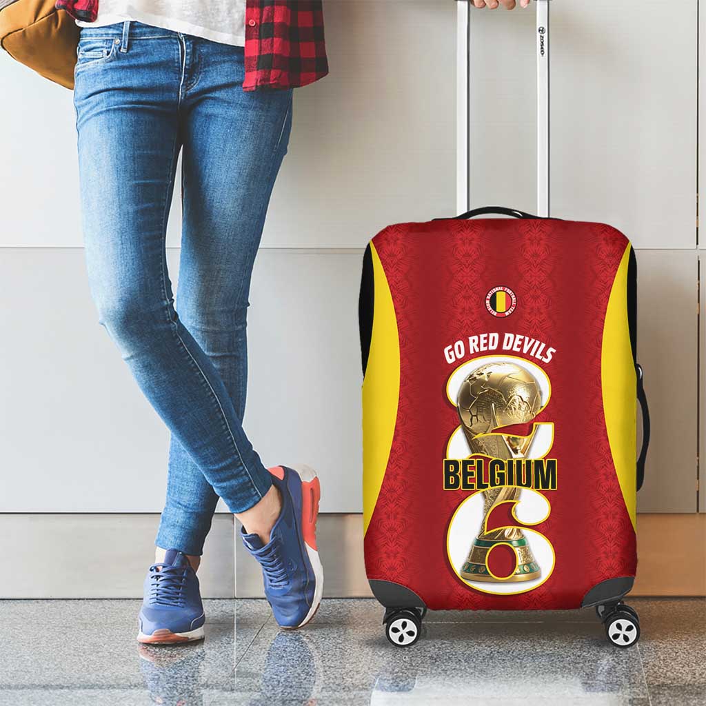 Belgium Football Luggage Cover 2026 Go De Rode Duivels - Wonder Print Shop