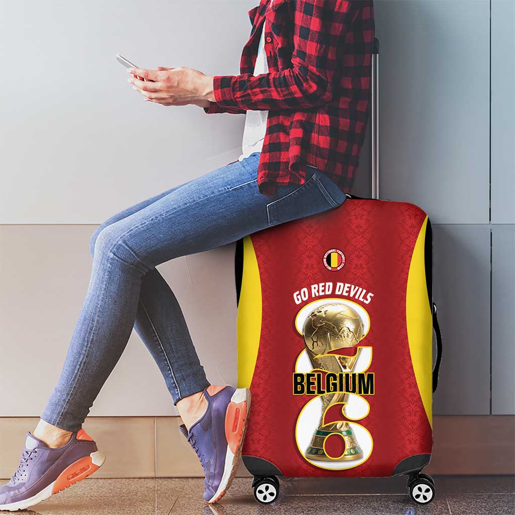 Belgium Football Luggage Cover 2026 Go De Rode Duivels - Wonder Print Shop