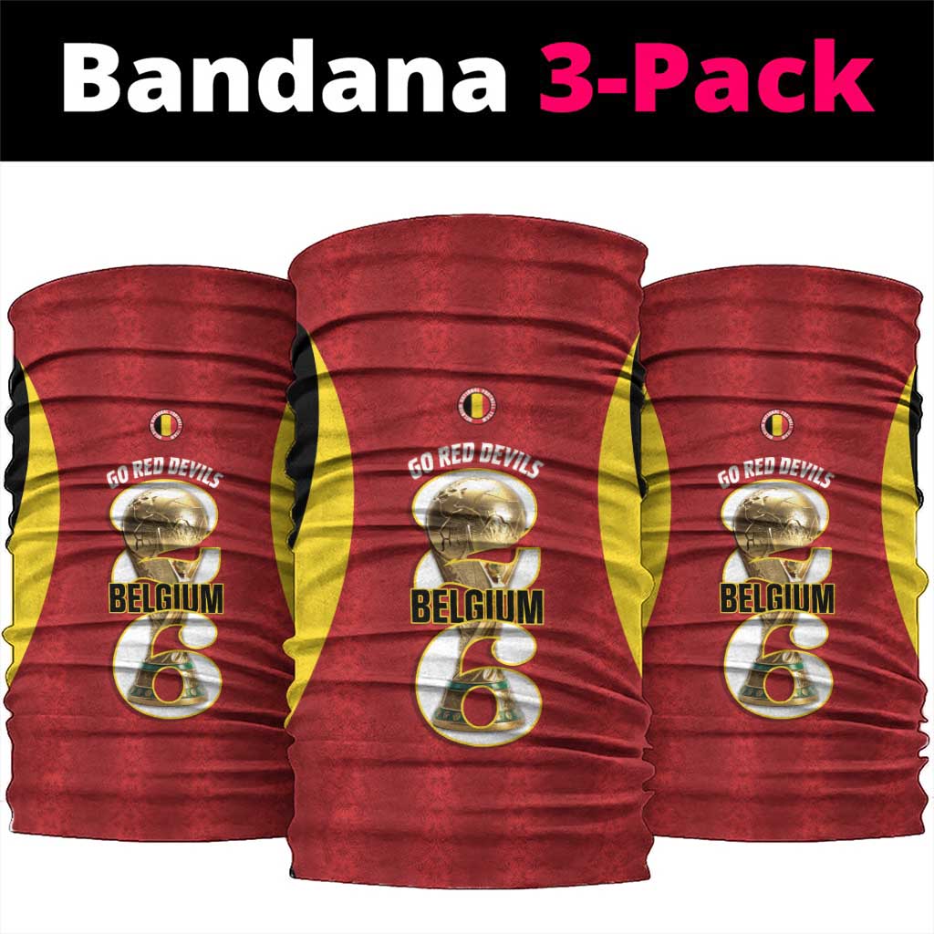 Belgium Football Neck Gaiter 2026 Go De Rode Duivels - Wonder Print Shop