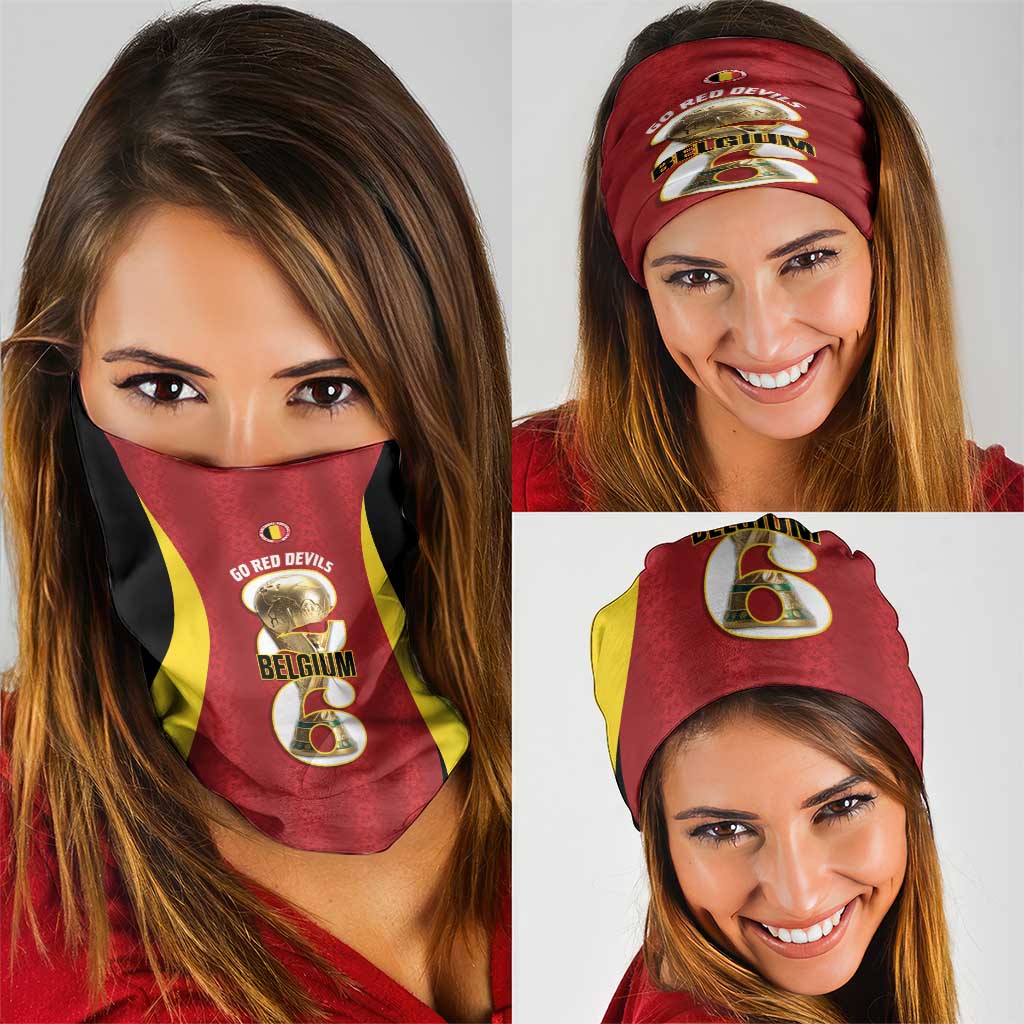 Belgium Football Neck Gaiter 2026 Go De Rode Duivels - Wonder Print Shop