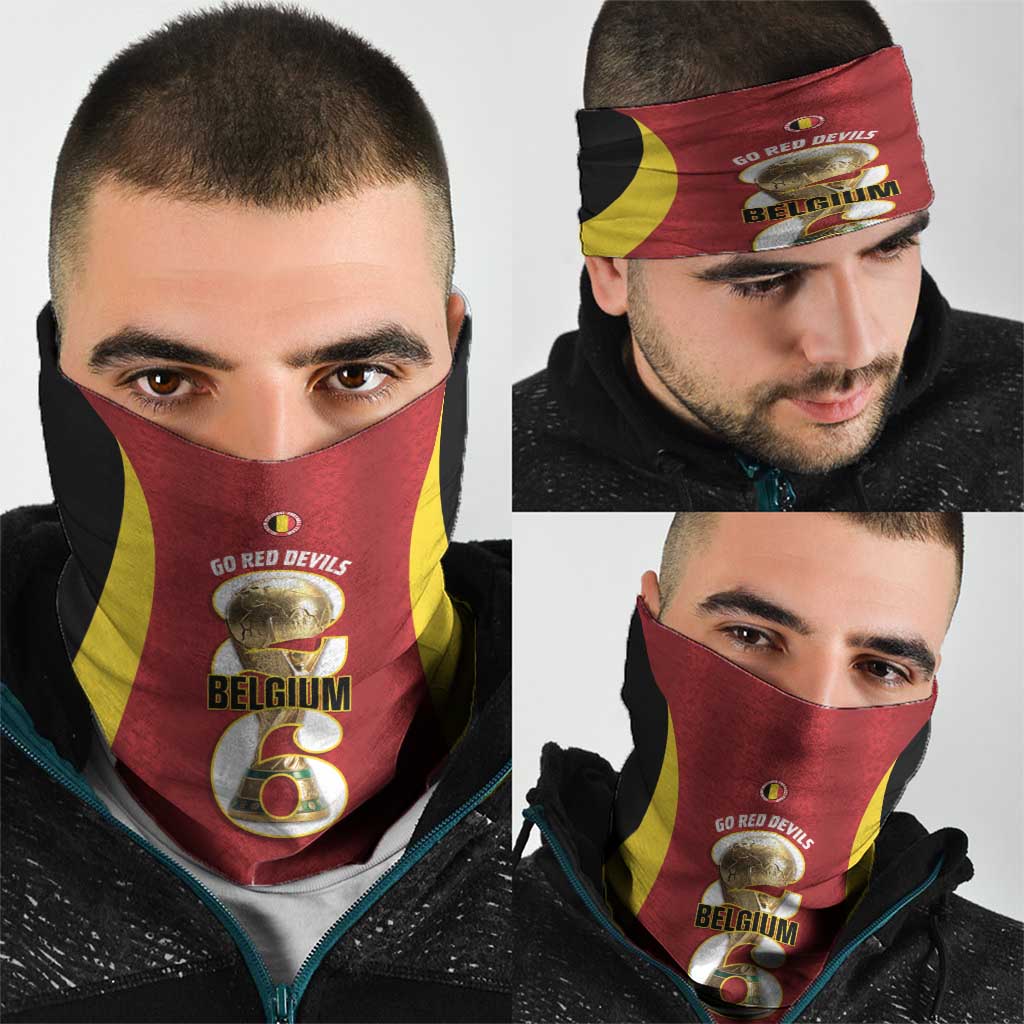 Belgium Football Neck Gaiter 2026 Go De Rode Duivels - Wonder Print Shop