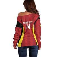Custom Belgium Football Off Shoulder Sweater 2026 Go De Rode Duivels - Wonder Print Shop