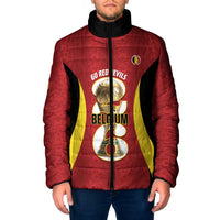 Custom Belgium Football Padded Jacket 2026 Go De Rode Duivels - Wonder Print Shop