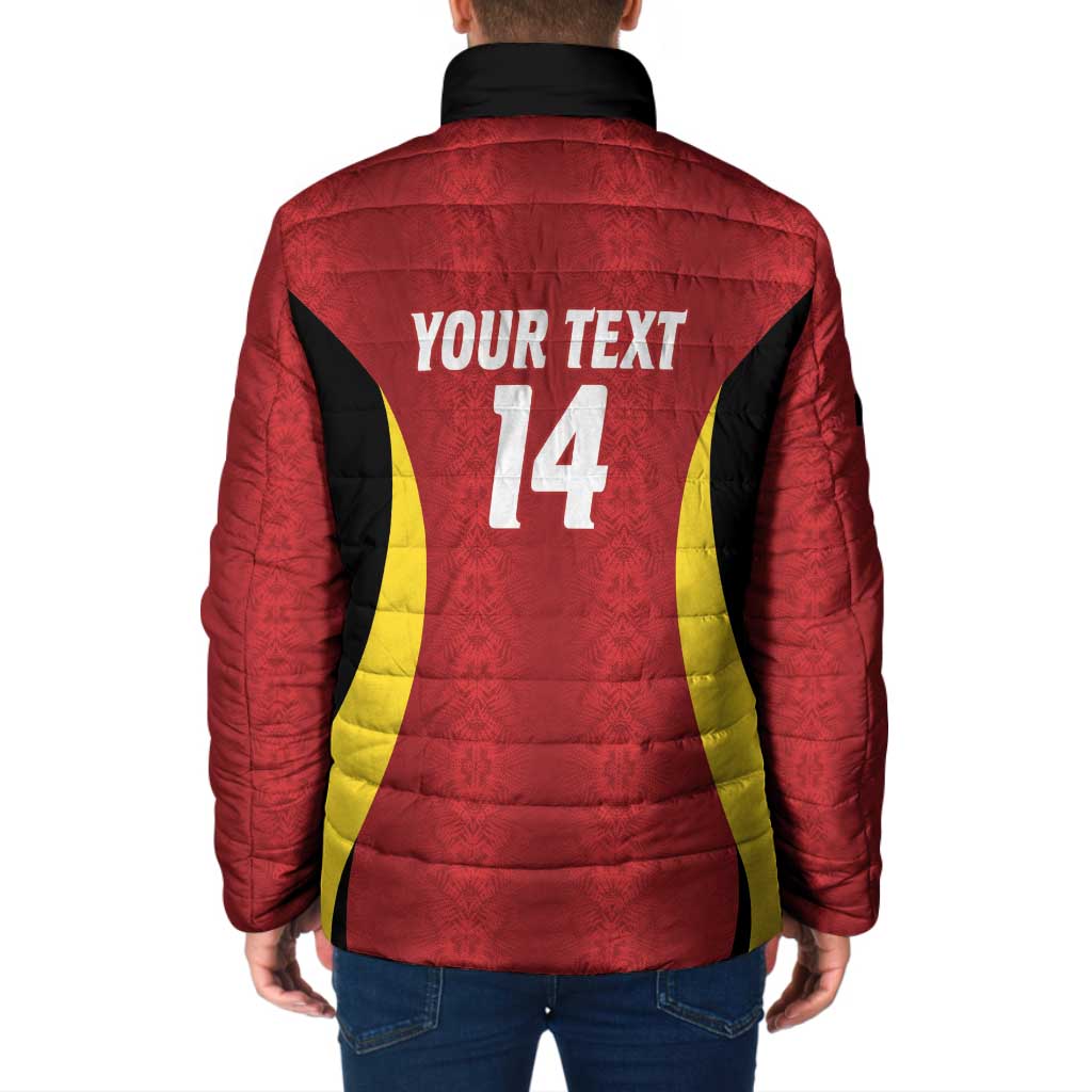 Custom Belgium Football Padded Jacket 2026 Go De Rode Duivels - Wonder Print Shop