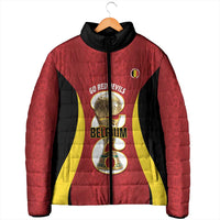Custom Belgium Football Padded Jacket 2026 Go De Rode Duivels - Wonder Print Shop