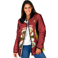 Custom Belgium Football Padded Jacket 2026 Go De Rode Duivels - Wonder Print Shop