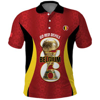 Custom Belgium Football Polo Shirt 2026 Go De Rode Duivels - Wonder Print Shop