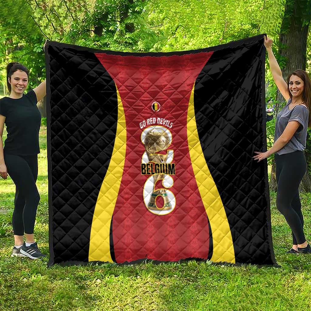 Belgium Football Quilt 2026 Go De Rode Duivels - Wonder Print Shop