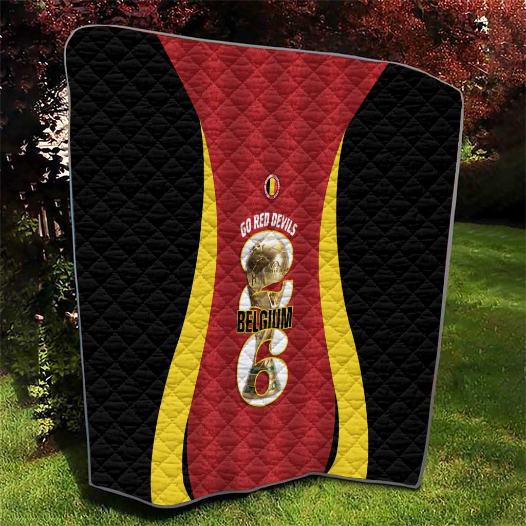 Belgium Football Quilt 2026 Go De Rode Duivels - Wonder Print Shop
