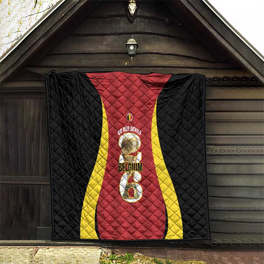 Belgium Football Quilt 2026 Go De Rode Duivels - Wonder Print Shop