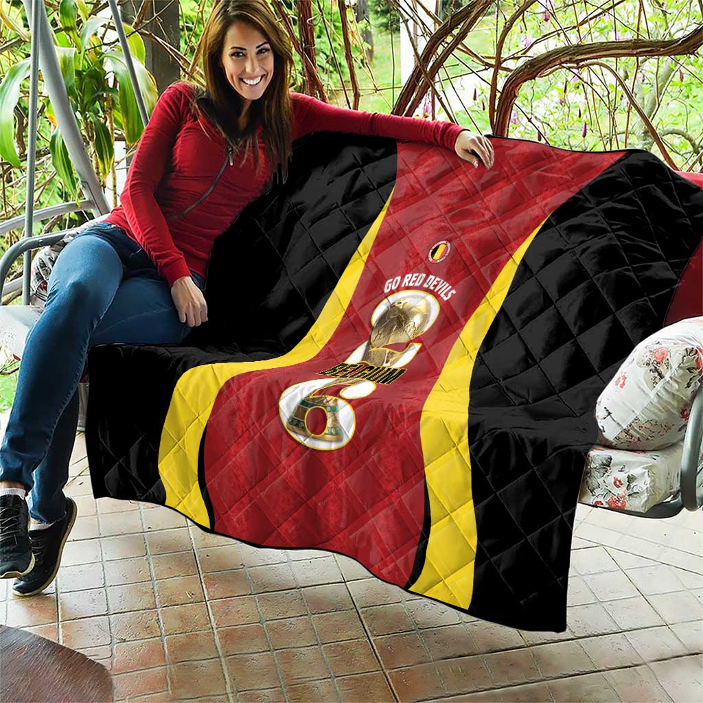 Belgium Football Quilt 2026 Go De Rode Duivels - Wonder Print Shop