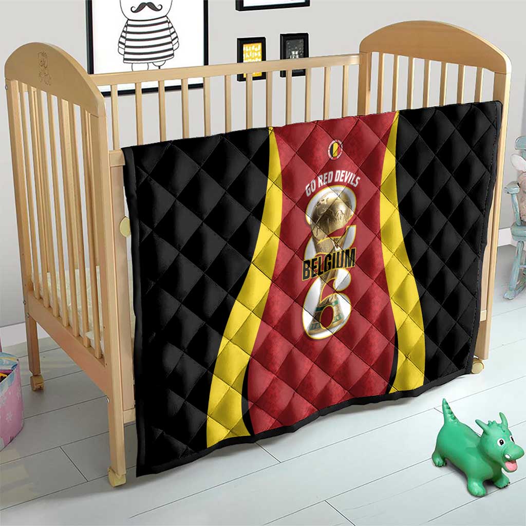 Belgium Football Quilt 2026 Go De Rode Duivels - Wonder Print Shop