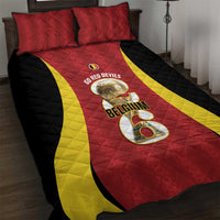 Belgium Football Quilt Bed Set 2026 Go De Rode Duivels - Wonder Print Shop