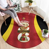 Belgium Football Round Carpet 2026 Go De Rode Duivels - Wonder Print Shop