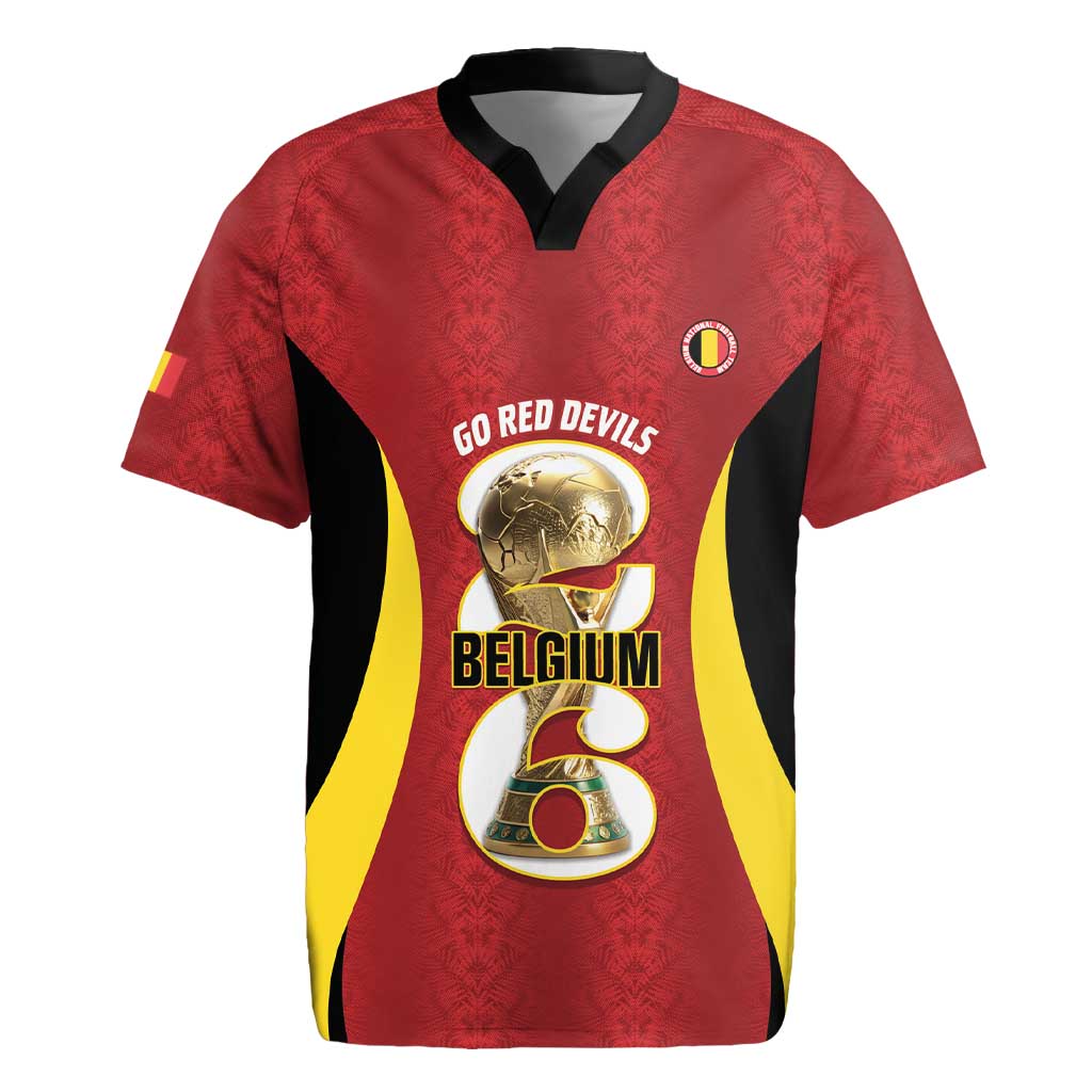 Custom Belgium Football Rugby Jersey 2026 Go De Rode Duivels - Wonder Print Shop