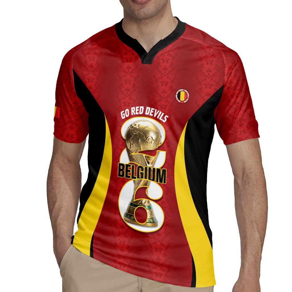 Custom Belgium Football Rugby Jersey 2026 Go De Rode Duivels - Wonder Print Shop
