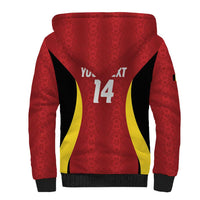 Custom Belgium Football Sherpa Hoodie 2026 Go De Rode Duivels - Wonder Print Shop