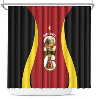 Belgium Football Shower Curtain 2026 Go De Rode Duivels - Wonder Print Shop
