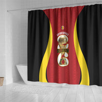Belgium Football Shower Curtain 2026 Go De Rode Duivels - Wonder Print Shop