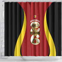 Belgium Football Shower Curtain 2026 Go De Rode Duivels - Wonder Print Shop