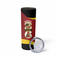 Custom Belgium Football Skinny Tumbler 2026 Go De Rode Duivels - Wonder Print Shop