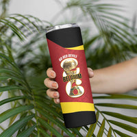 Custom Belgium Football Skinny Tumbler 2026 Go De Rode Duivels - Wonder Print Shop
