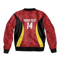 Custom Belgium Football Sleeve Zip Bomber Jacket 2026 Go De Rode Duivels - Wonder Print Shop