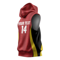 Custom Belgium Football Sleeveless Hoodie 2026 Go De Rode Duivels - Wonder Print Shop