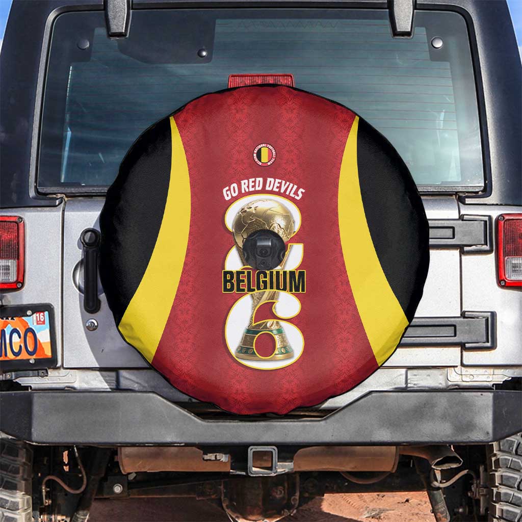 Belgium Football Spare Tire Cover 2026 Go De Rode Duivels - Wonder Print Shop