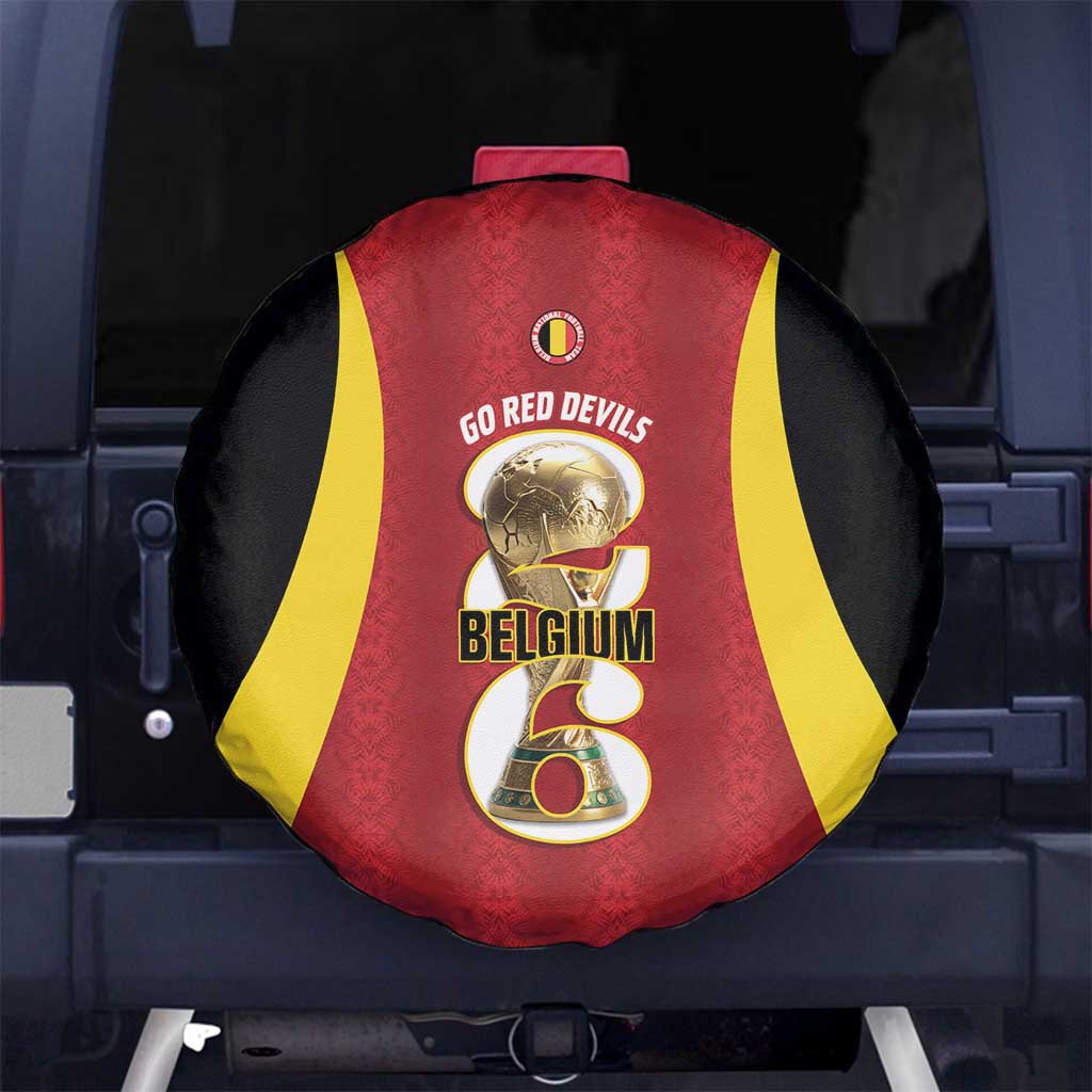 Belgium Football Spare Tire Cover 2026 Go De Rode Duivels - Wonder Print Shop