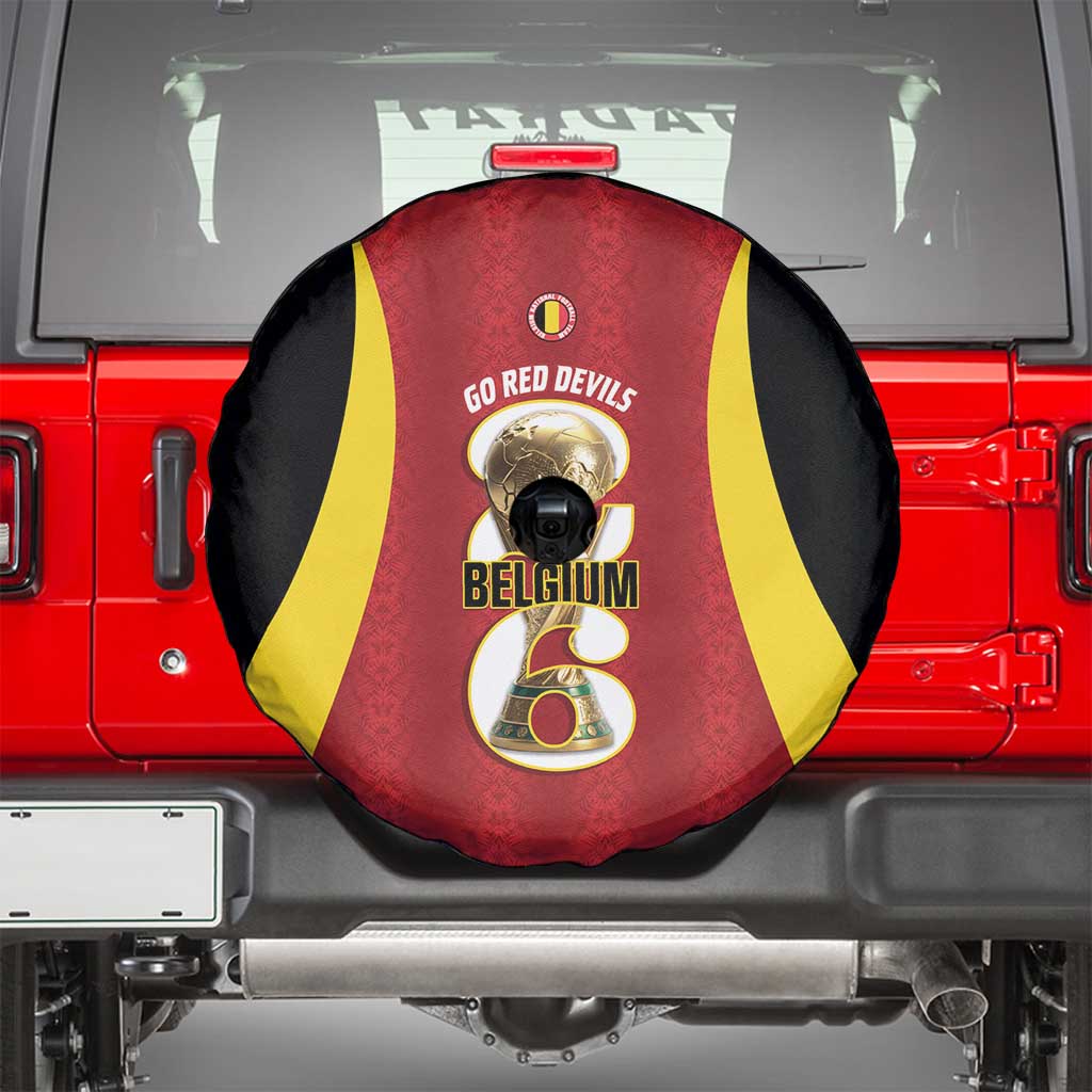 Belgium Football Spare Tire Cover 2026 Go De Rode Duivels - Wonder Print Shop
