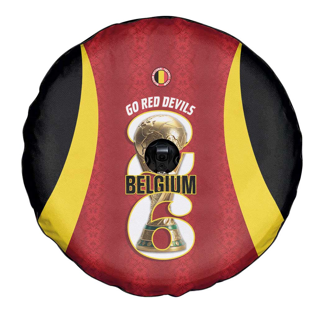 Belgium Football Spare Tire Cover 2026 Go De Rode Duivels - Wonder Print Shop