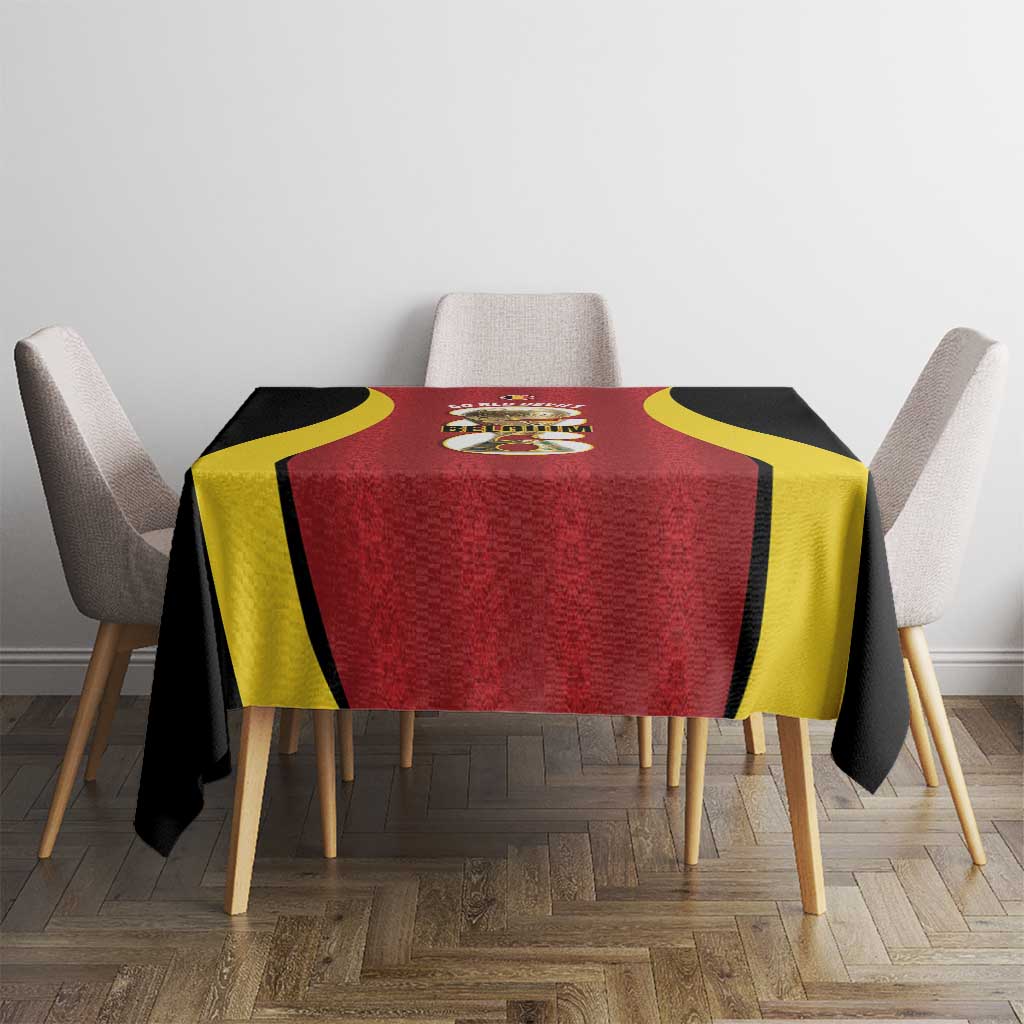 Belgium Football Tablecloth 2026 Go De Rode Duivels - Wonder Print Shop