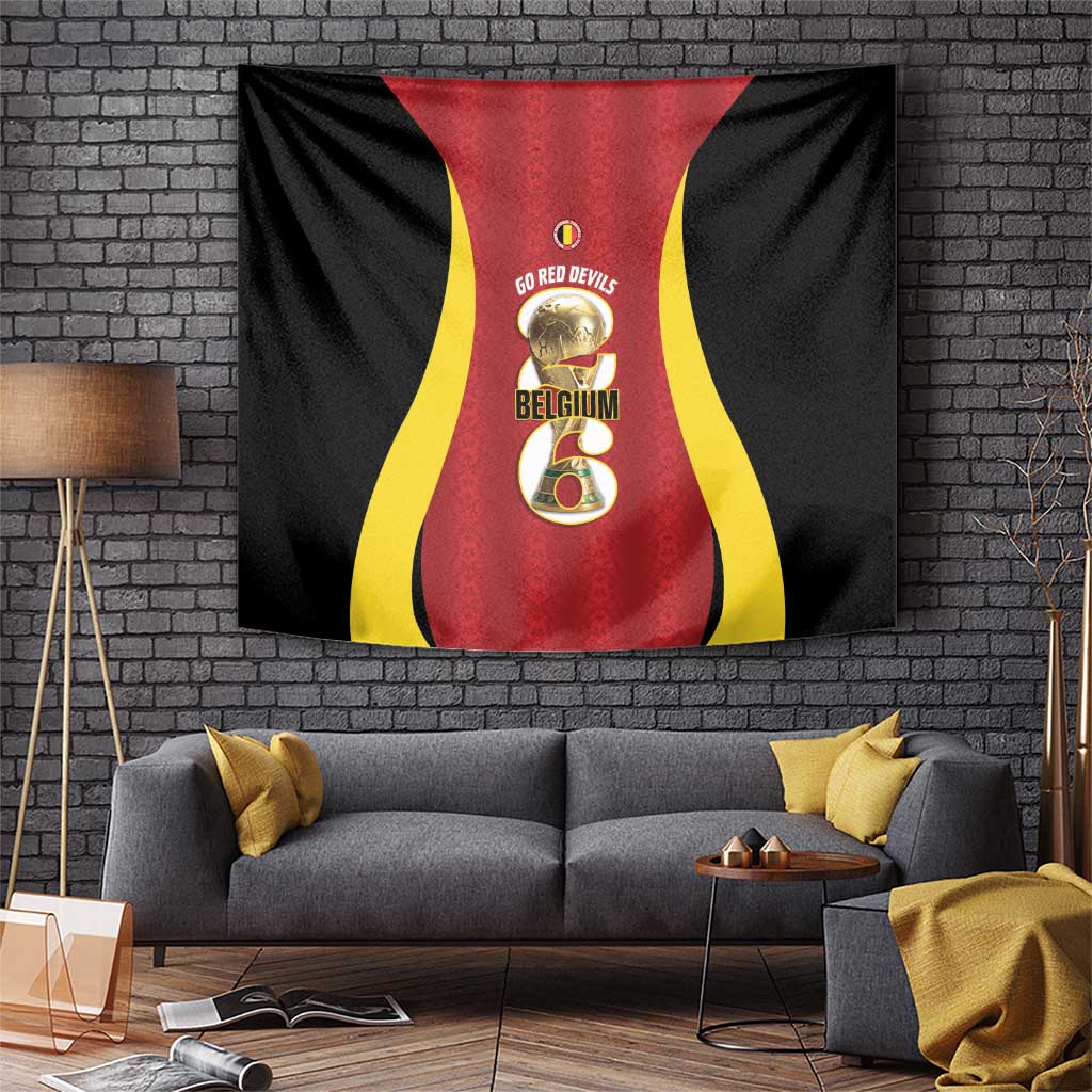 Belgium Football Tapestry 2026 Go De Rode Duivels - Wonder Print Shop