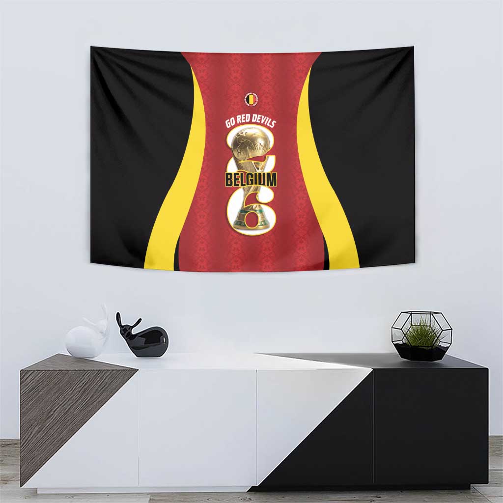 Belgium Football Tapestry 2026 Go De Rode Duivels - Wonder Print Shop