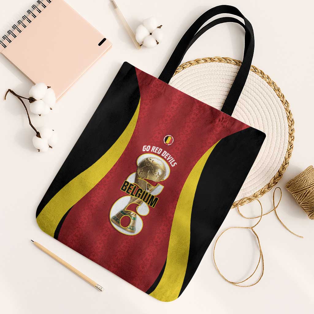 Belgium Football Tote Bag 2026 Go De Rode Duivels - Wonder Print Shop