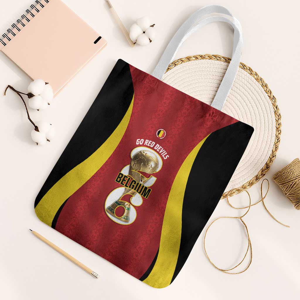 Belgium Football Tote Bag 2026 Go De Rode Duivels - Wonder Print Shop