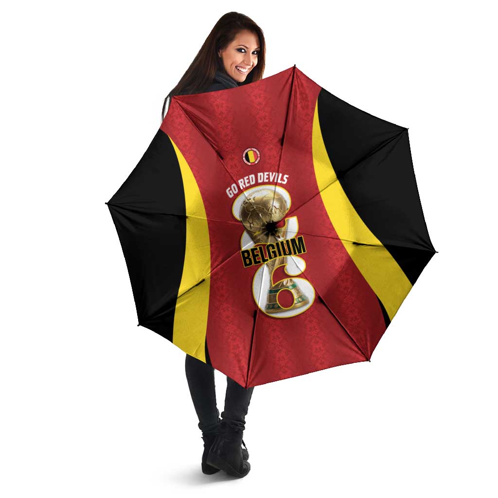 Belgium Football Umbrella 2026 Go De Rode Duivels - Wonder Print Shop