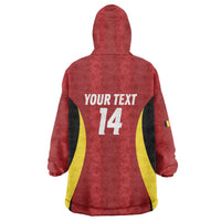 Custom Belgium Football Wearable Blanket Hoodie 2026 Go De Rode Duivels - Wonder Print Shop