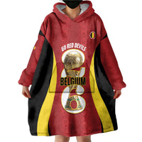 Custom Belgium Football Wearable Blanket Hoodie 2026 Go De Rode Duivels - Wonder Print Shop