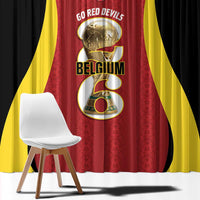 Belgium Football Window Curtain 2026 Go De Rode Duivels - Wonder Print Shop