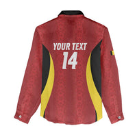 Custom Belgium Football Women Casual Shirt 2026 Go De Rode Duivels - Wonder Print Shop