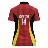 Custom Belgium Football Women Polo Shirt 2026 Go De Rode Duivels - Wonder Print Shop
