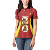 Custom Belgium Football Women Polo Shirt 2026 Go De Rode Duivels - Wonder Print Shop