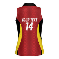 Custom Belgium Football Women Sleeveless Polo Shirt 2026 Go De Rode Duivels - Wonder Print Shop