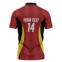 Custom Belgium Football Zipper Polo Shirt 2026 Go De Rode Duivels - Wonder Print Shop