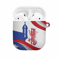 Puerto Rico AirPods Case Puerto Rican Proud El Morro Flag Wave Style