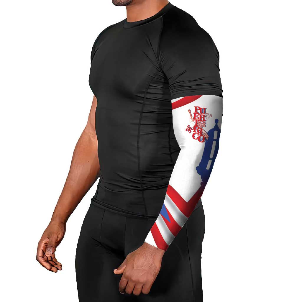 Puerto Rico Arm Sleeves Puerto Rican Proud El Morro Flag Wave Style