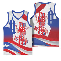 Puerto Rico Basketball Jersey Puerto Rican Proud El Morro Flag Wave Style